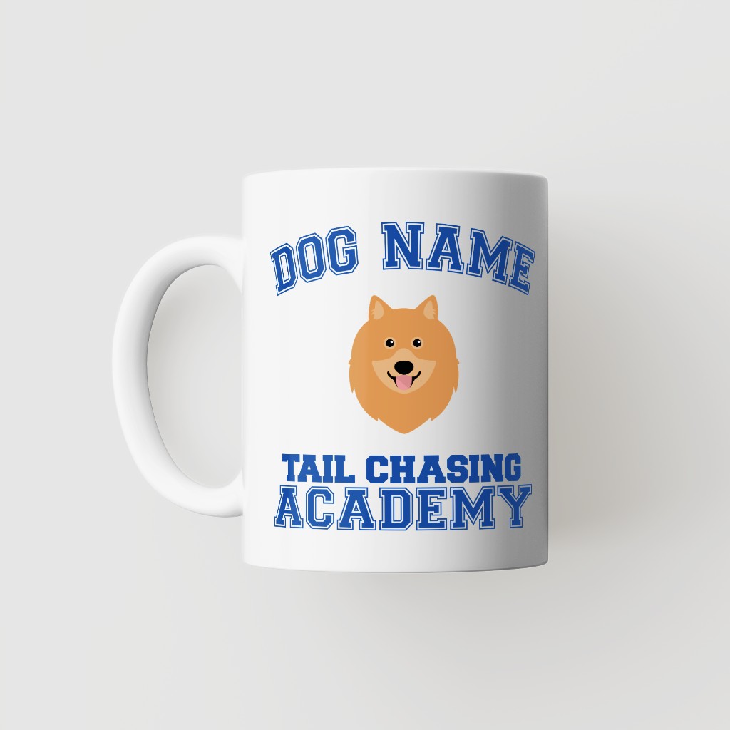 Tail Chasing Academy: Personalized {breedFullName} Mug