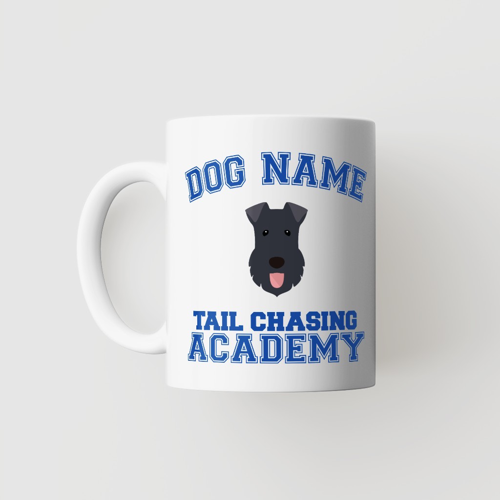 Tail Chasing Academy: Personalized {breedFullName} Mug