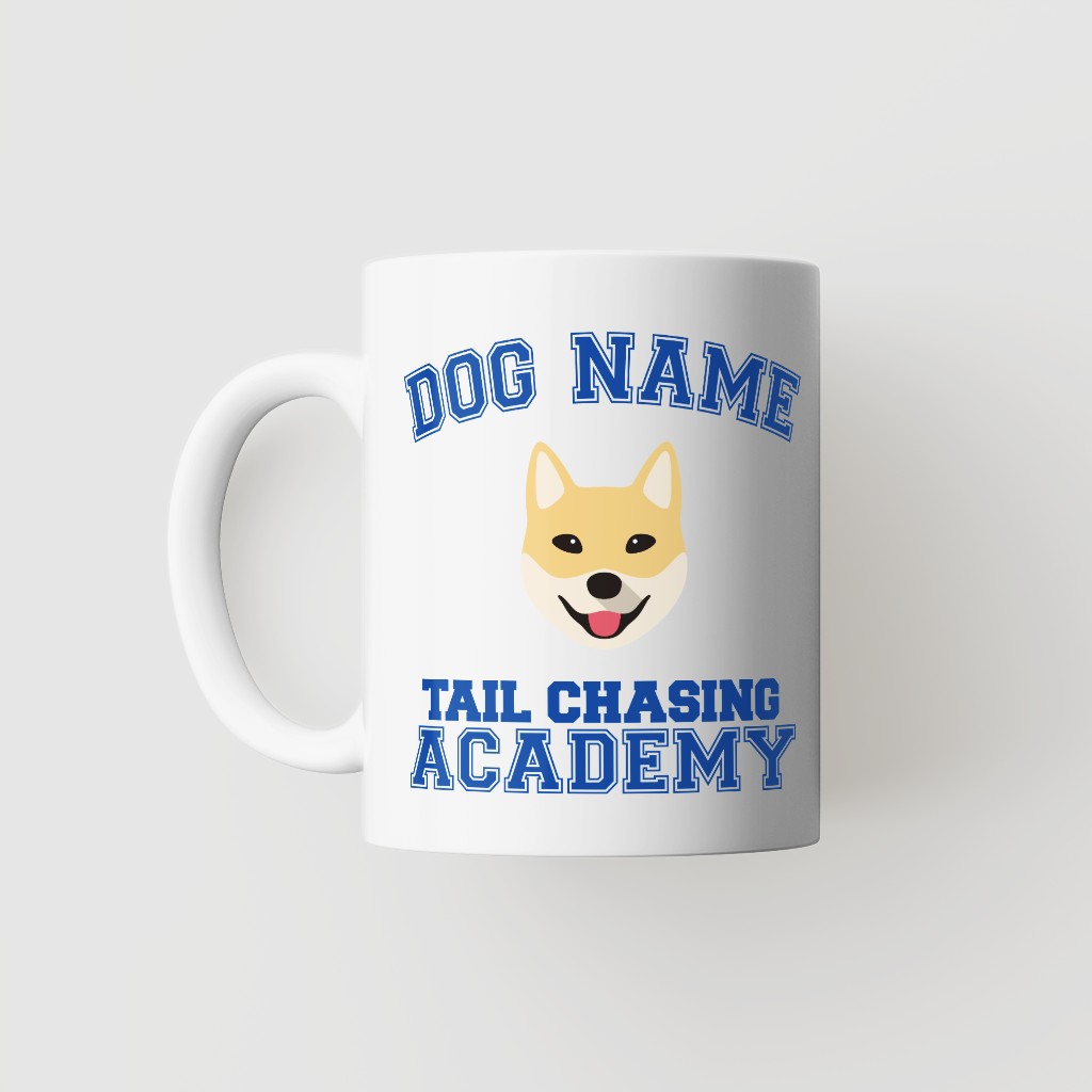 Tail Chasing Academy: Personalized {breedFullName} Mug