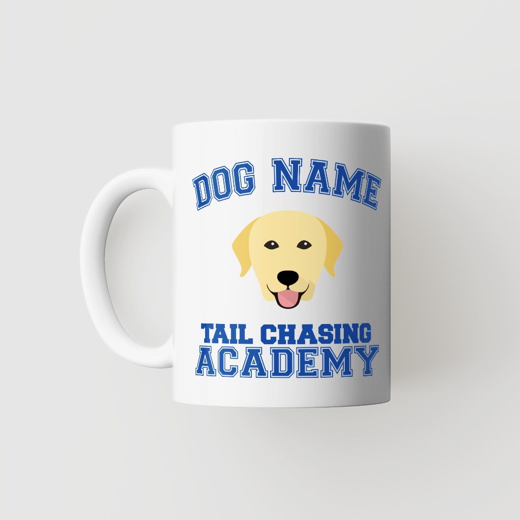 Tail Chasing Academy: Personalized {breedFullName} Mug