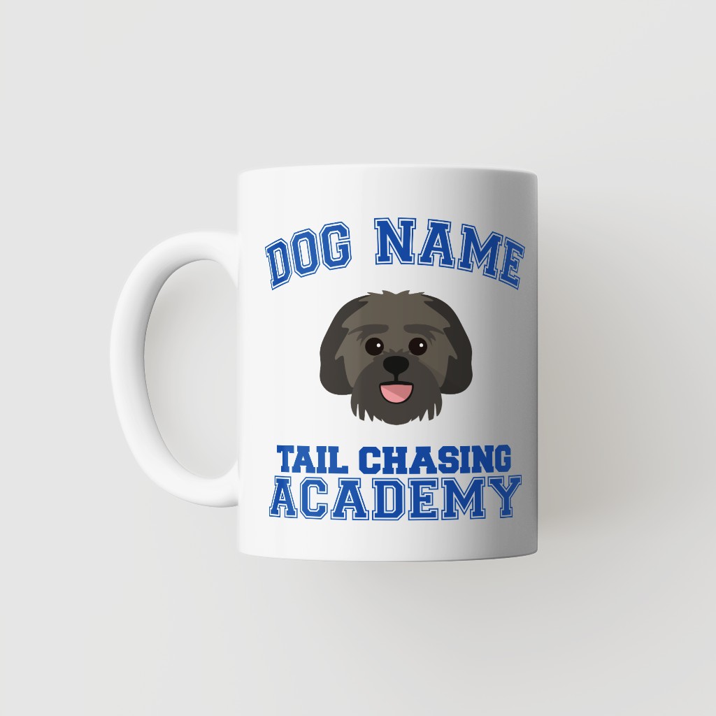 Tail Chasing Academy: Personalized {breedFullName} Mug