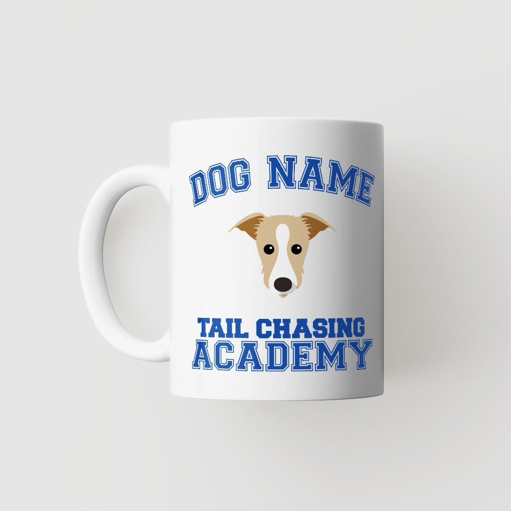 Tail Chasing Academy: Personalized {breedFullName} Mug