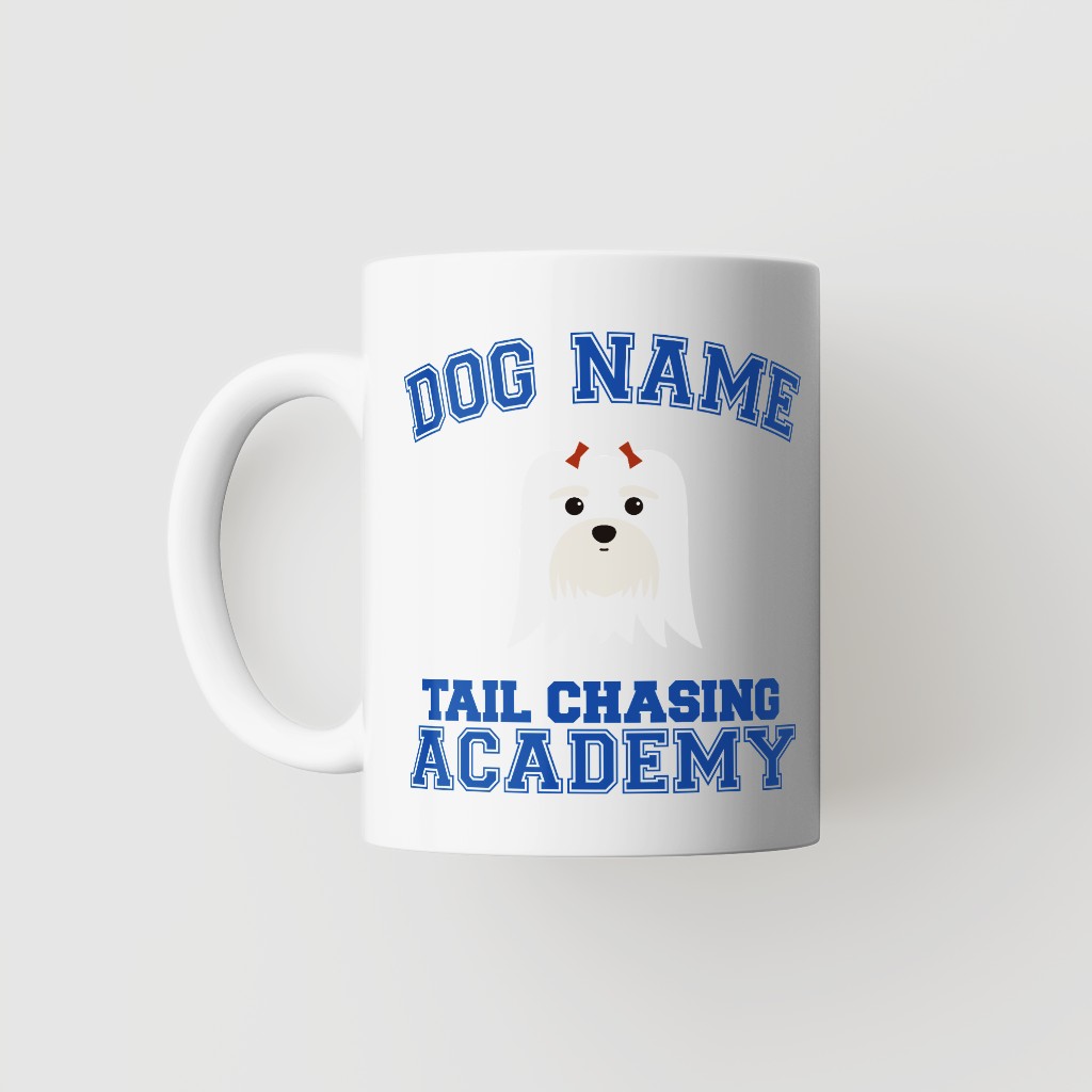 Tail Chasing Academy: Personalized {breedFullName} Mug