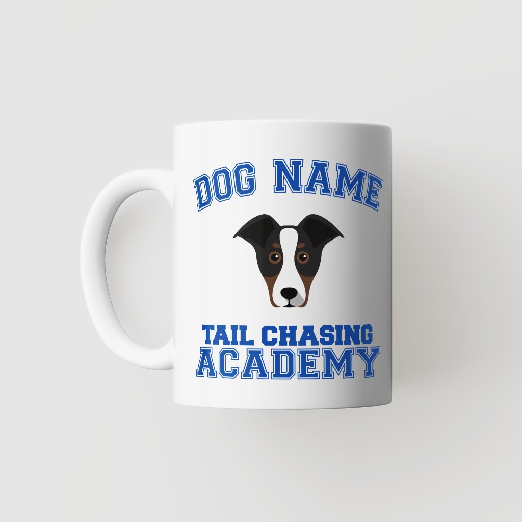 Tail Chasing Academy: Personalized {breedFullName} Mug