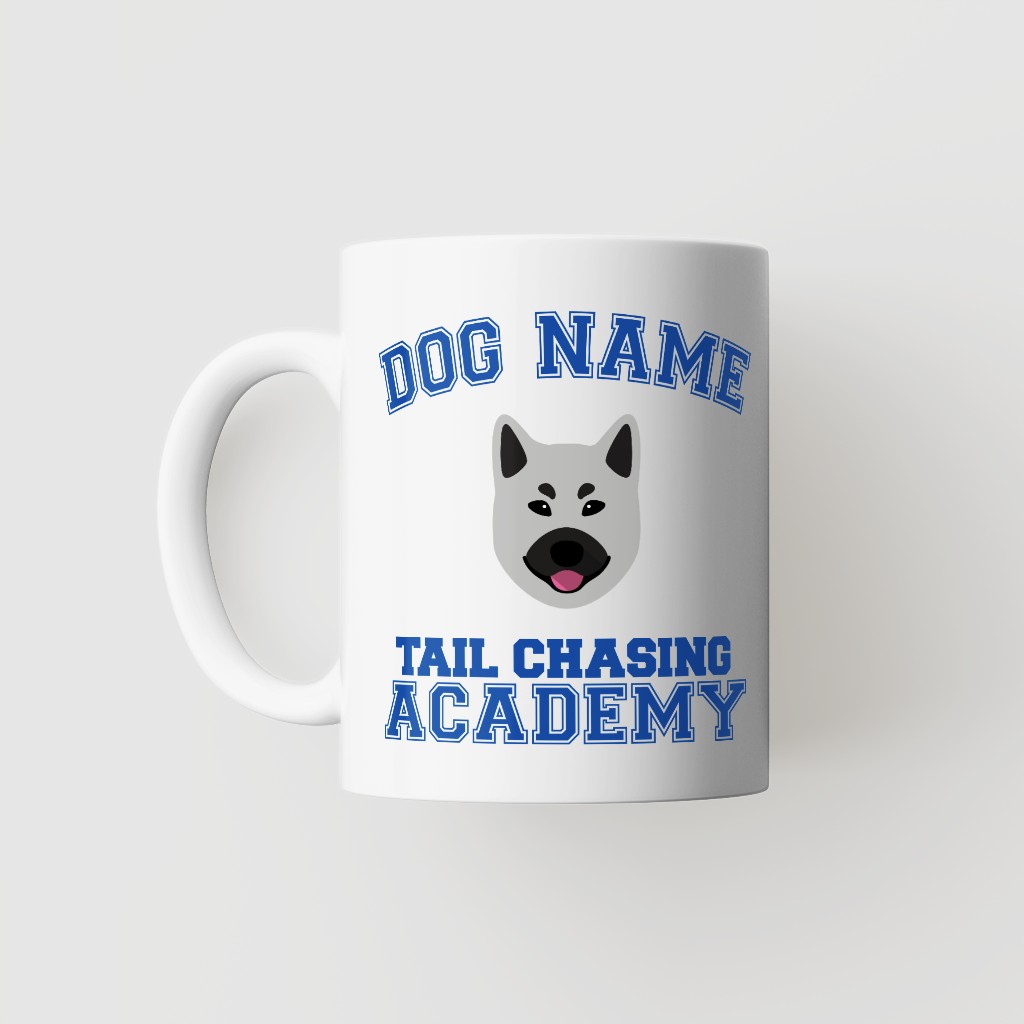 Tail Chasing Academy: Personalized {breedFullName} Mug