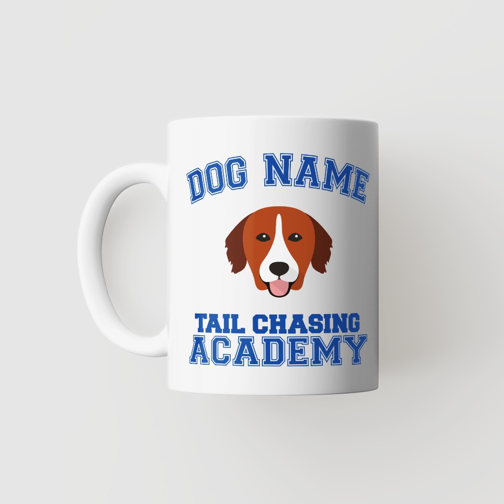 Tail Chasing Academy: Personalized {breedFullName} Mug