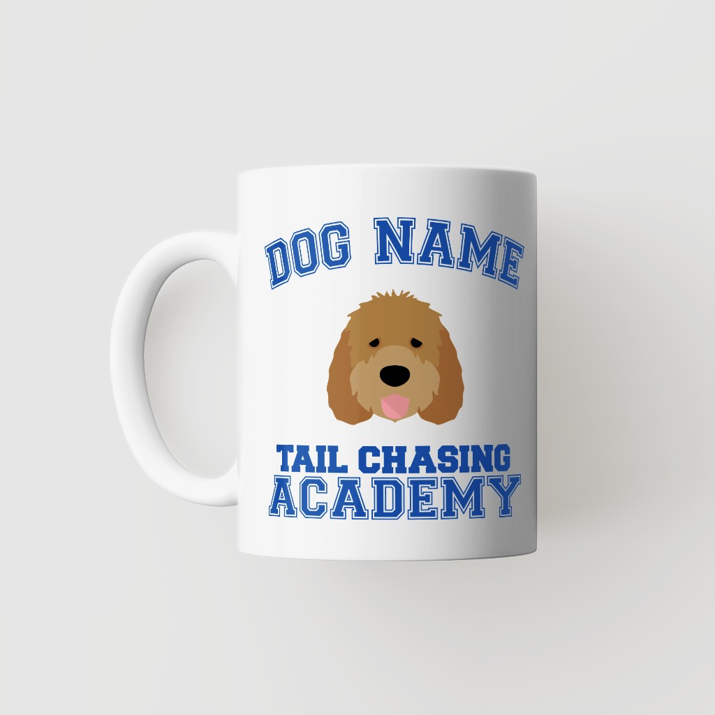 Tail Chasing Academy: Personalized {breedFullName} Mug
