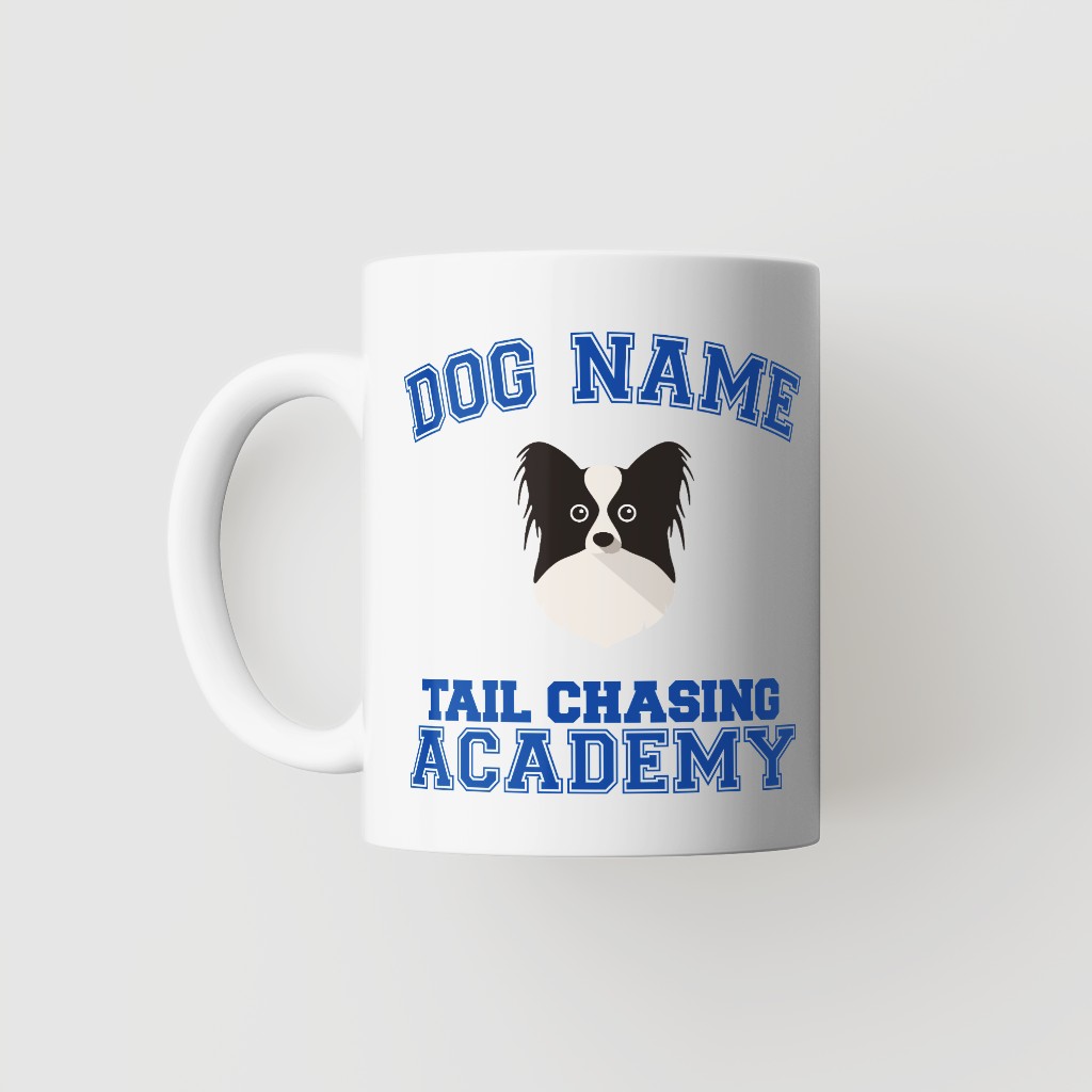 Tail Chasing Academy: Personalized {breedFullName} Mug
