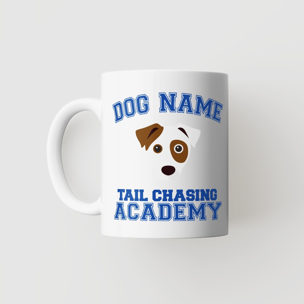 Tail Chasing Academy: Personalized {breedFullName} Mug