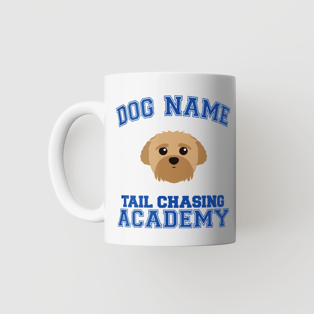 Tail Chasing Academy: Personalized {breedFullName} Mug