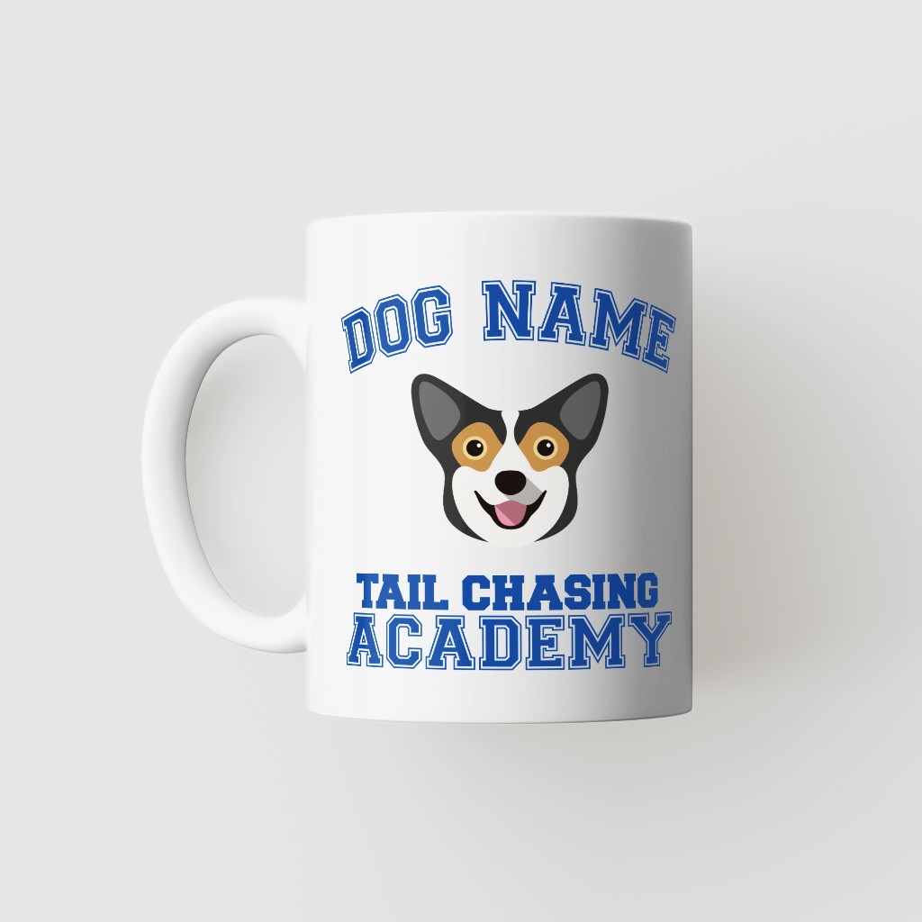 Tail Chasing Academy: Personalized {breedFullName} Mug