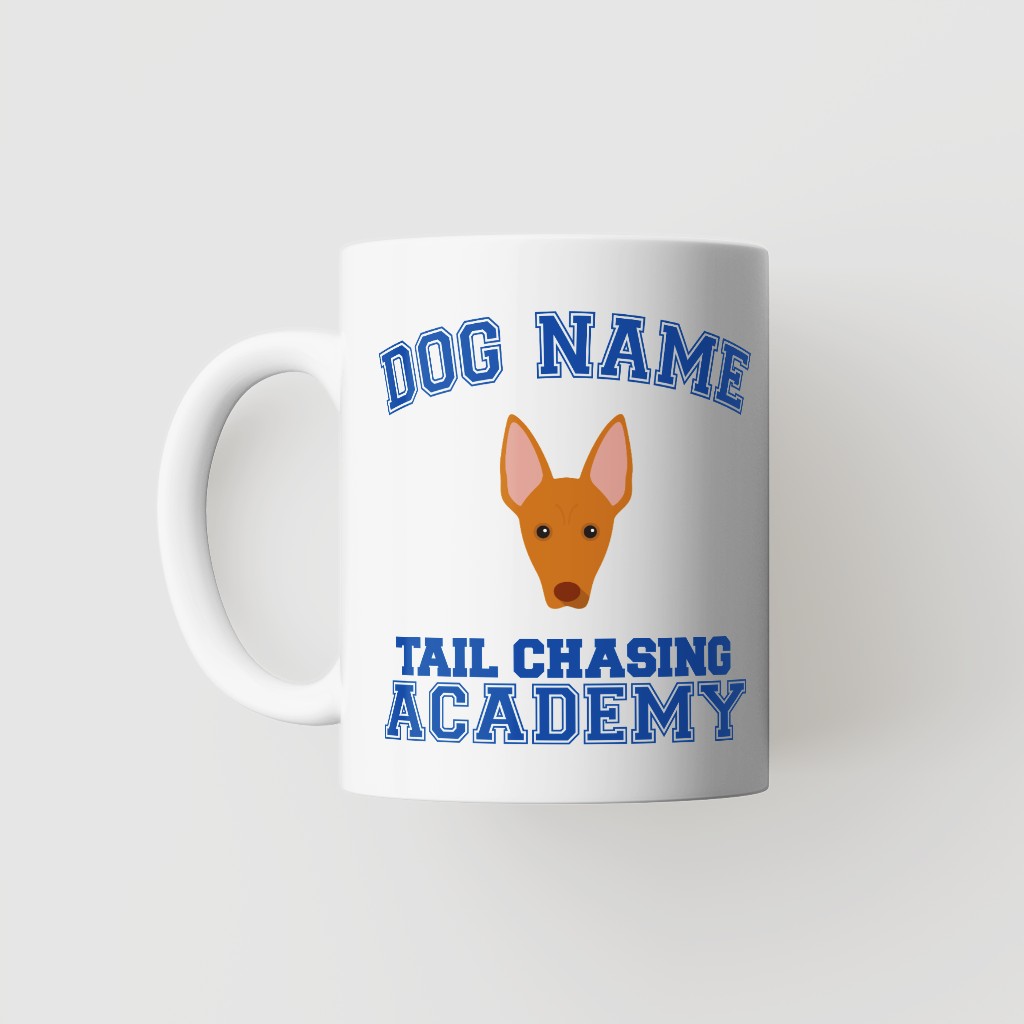 Tail Chasing Academy: Personalized {breedFullName} Mug