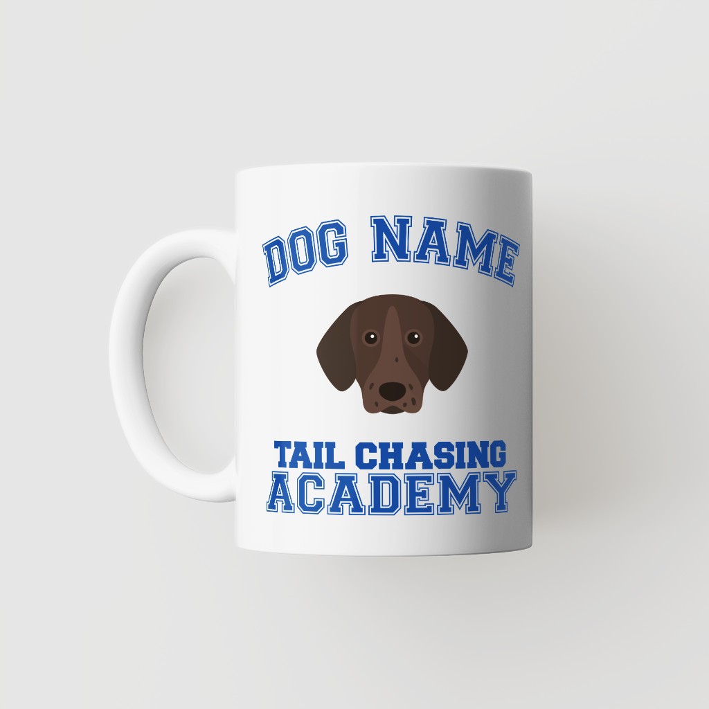 Tail Chasing Academy: Personalized {breedFullName} Mug