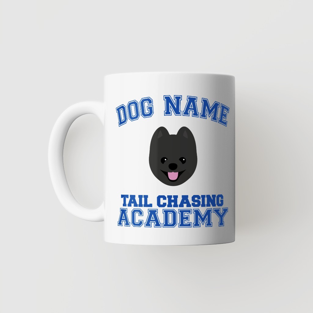 Tail Chasing Academy: Personalized {breedFullName} Mug