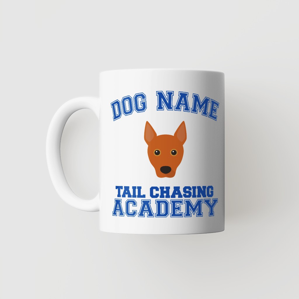 Tail Chasing Academy: Personalized {breedFullName} Mug