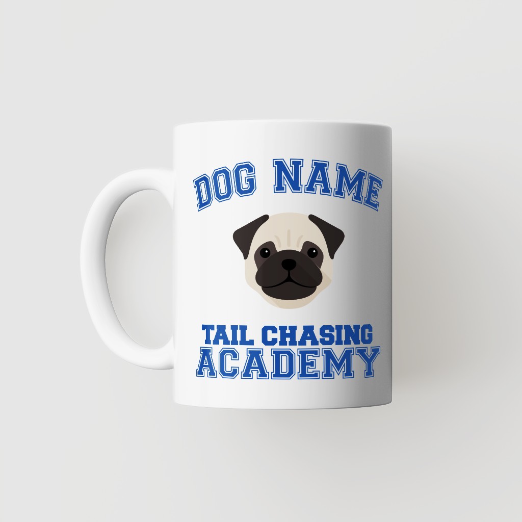 Tail Chasing Academy: Personalized {breedFullName} Mug