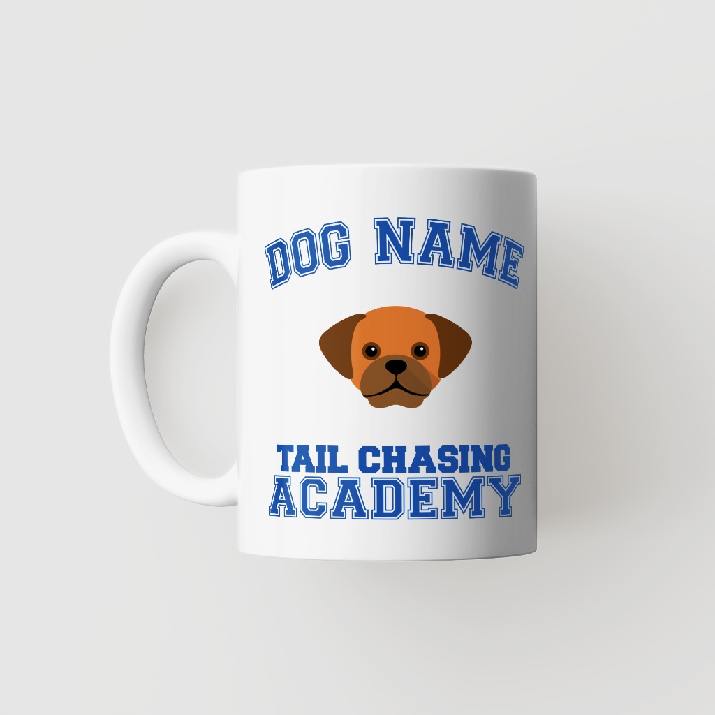 Tail Chasing Academy: Personalized {breedFullName} Mug