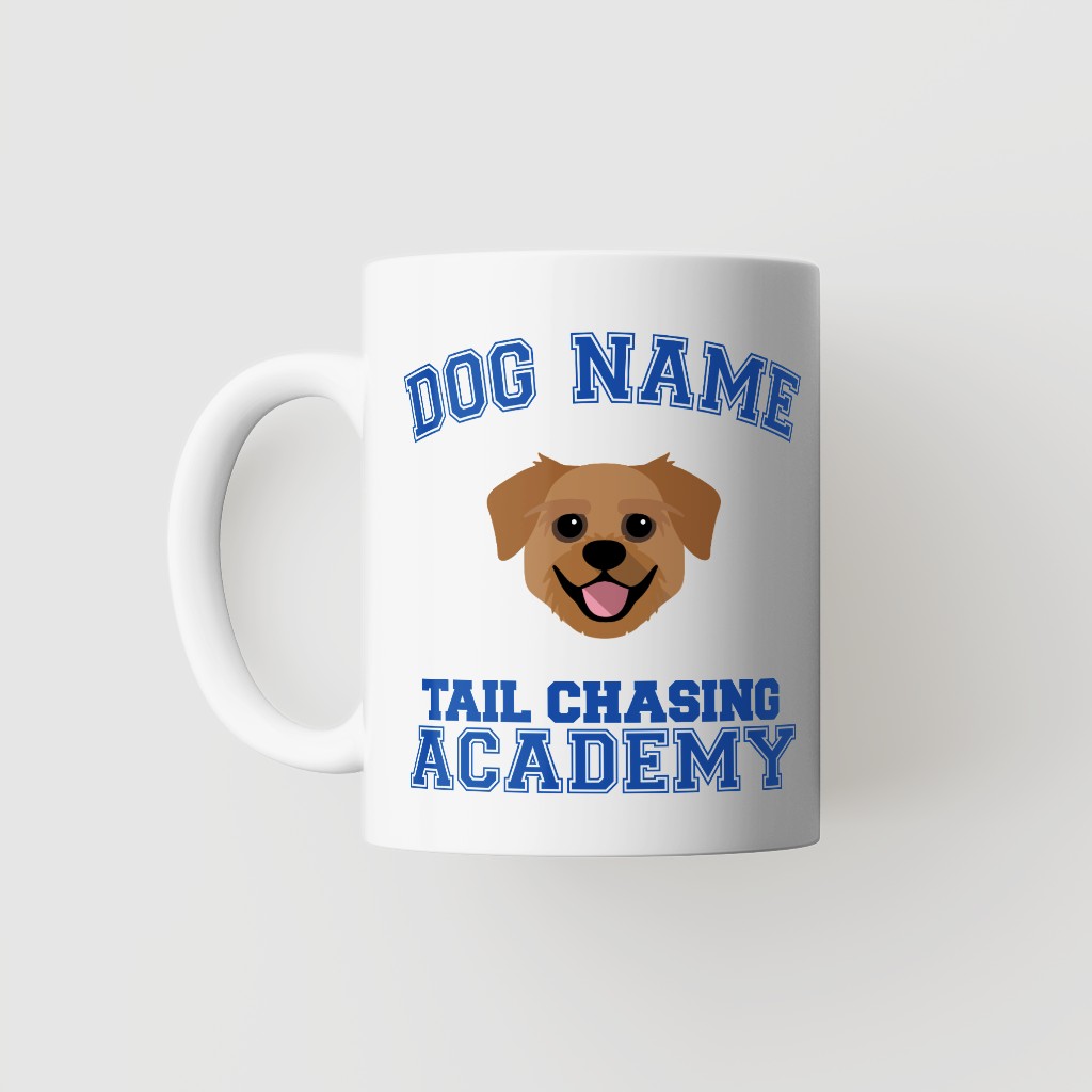 Tail Chasing Academy: Personalized {breedFullName} Mug