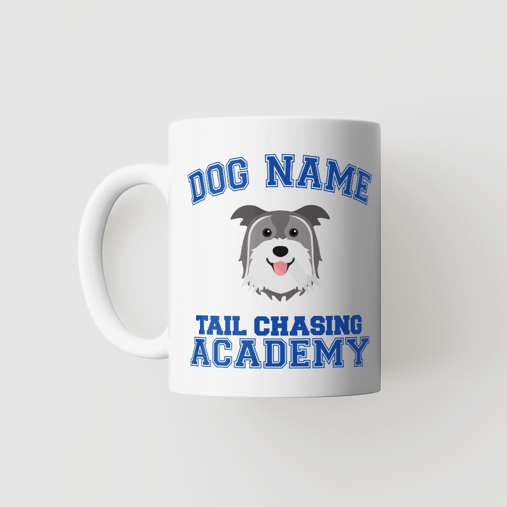 Tail Chasing Academy: Personalized {breedFullName} Mug