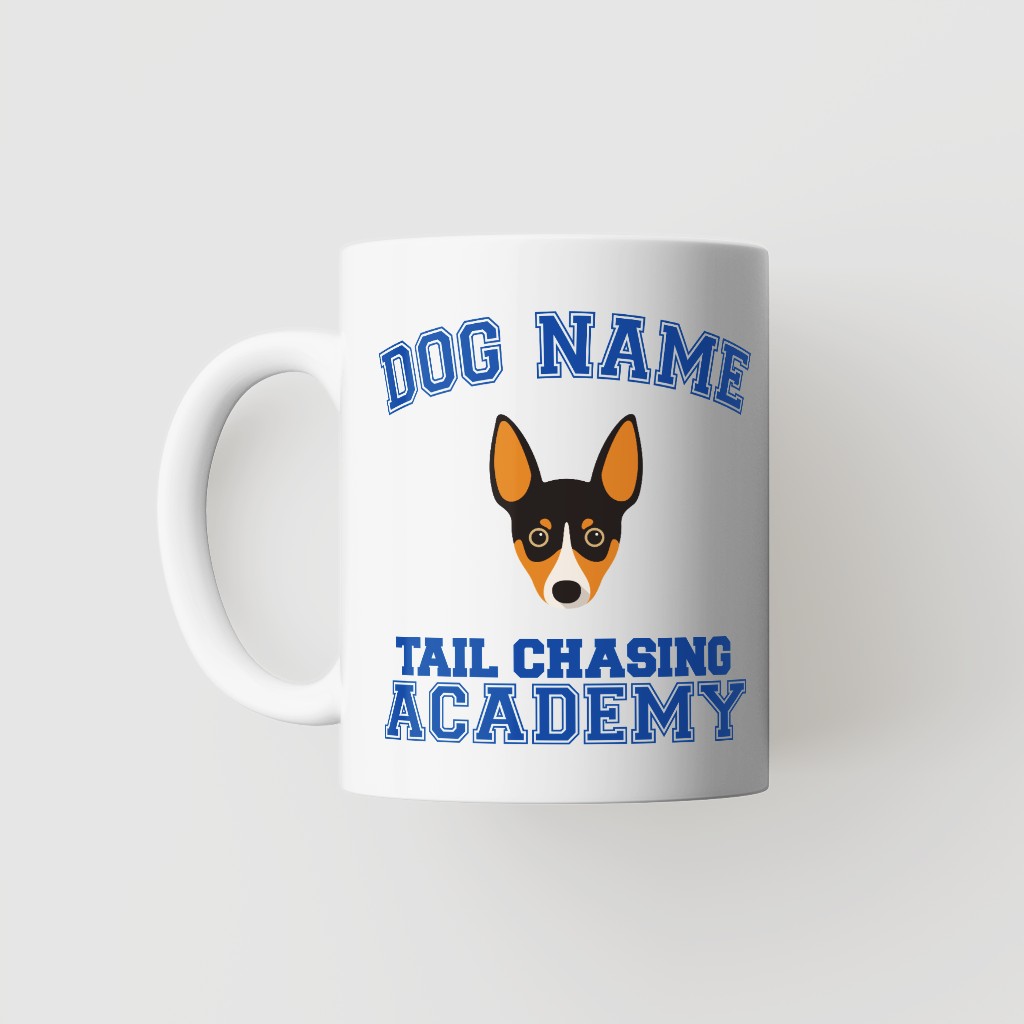 Tail Chasing Academy: Personalized {breedFullName} Mug