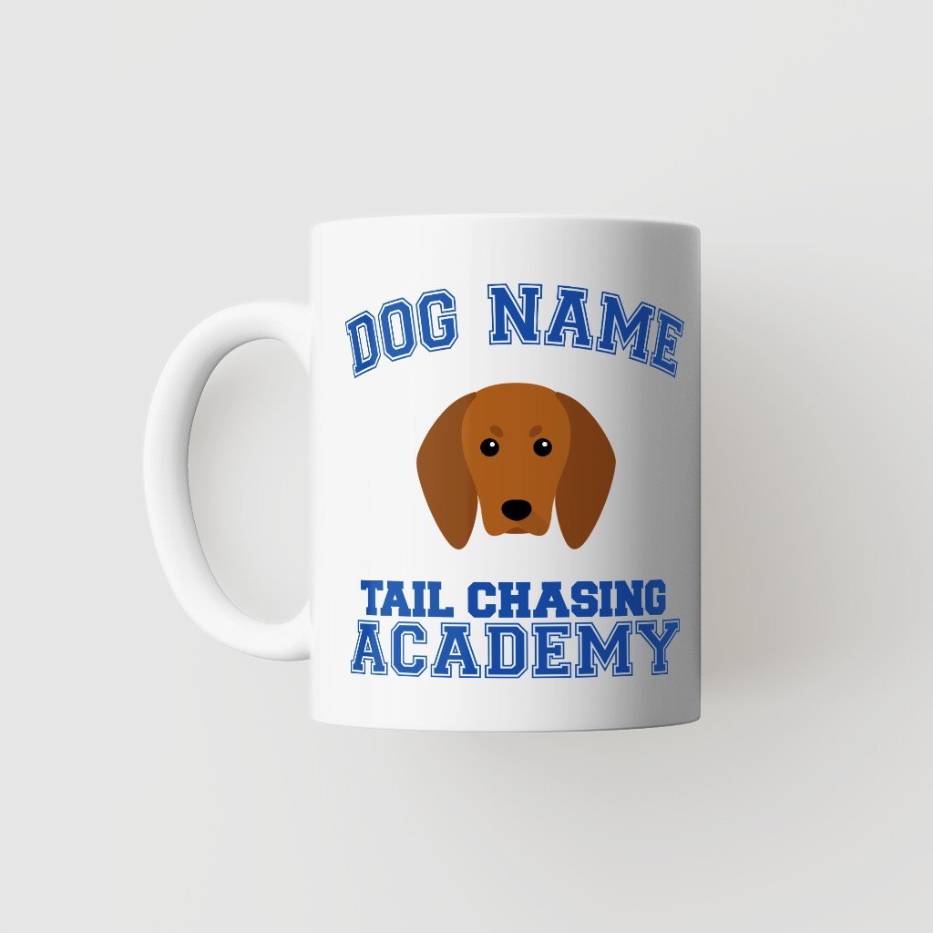 Tail Chasing Academy: Personalized {breedFullName} Mug