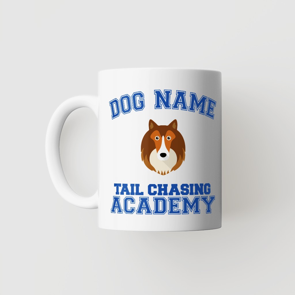 Tail Chasing Academy: Personalized {breedFullName} Mug