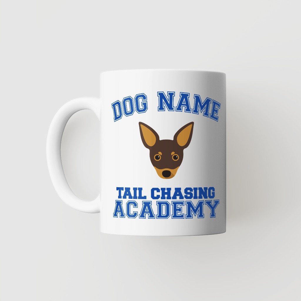 Tail Chasing Academy: Personalized {breedFullName} Mug