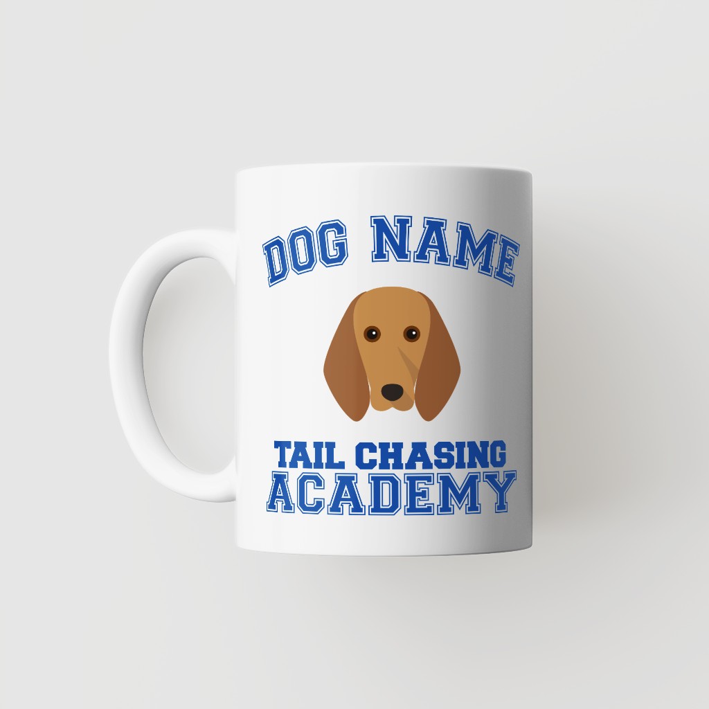 Tail Chasing Academy: Personalized {breedFullName} Mug