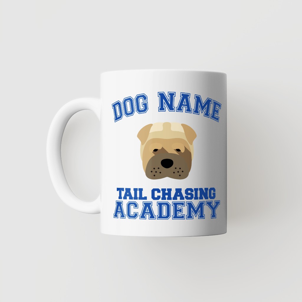 Tail Chasing Academy: Personalized {breedFullName} Mug