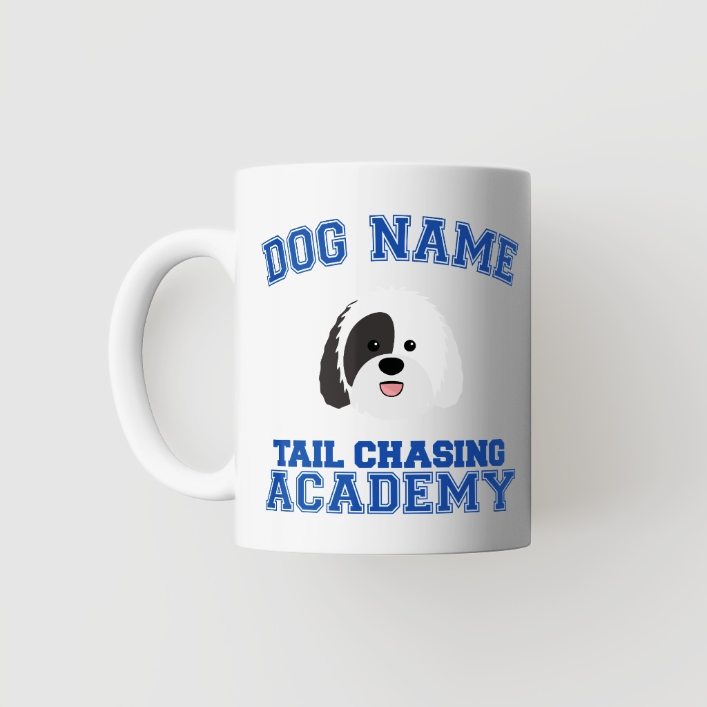 Tail Chasing Academy: Personalized {breedFullName} Mug