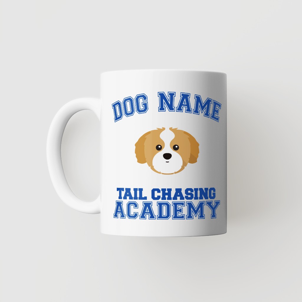 Tail Chasing Academy: Personalized {breedFullName} Mug