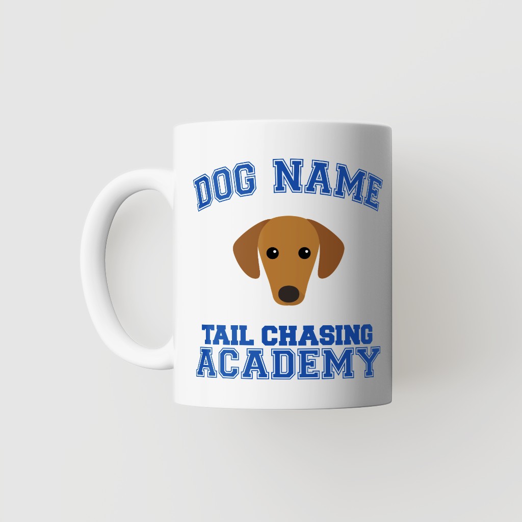 Tail Chasing Academy: Personalized {breedFullName} Mug