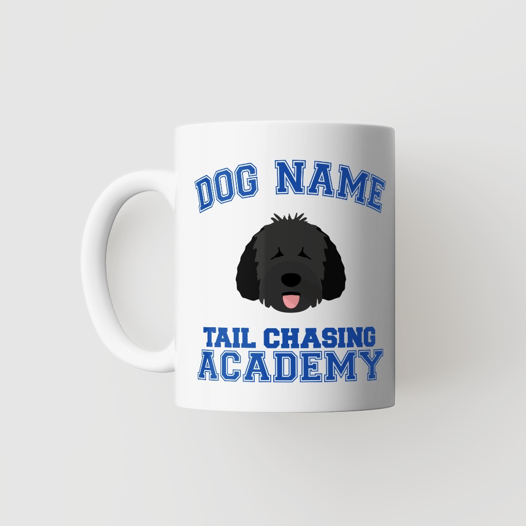 Tail Chasing Academy: Personalized {breedFullName} Mug
