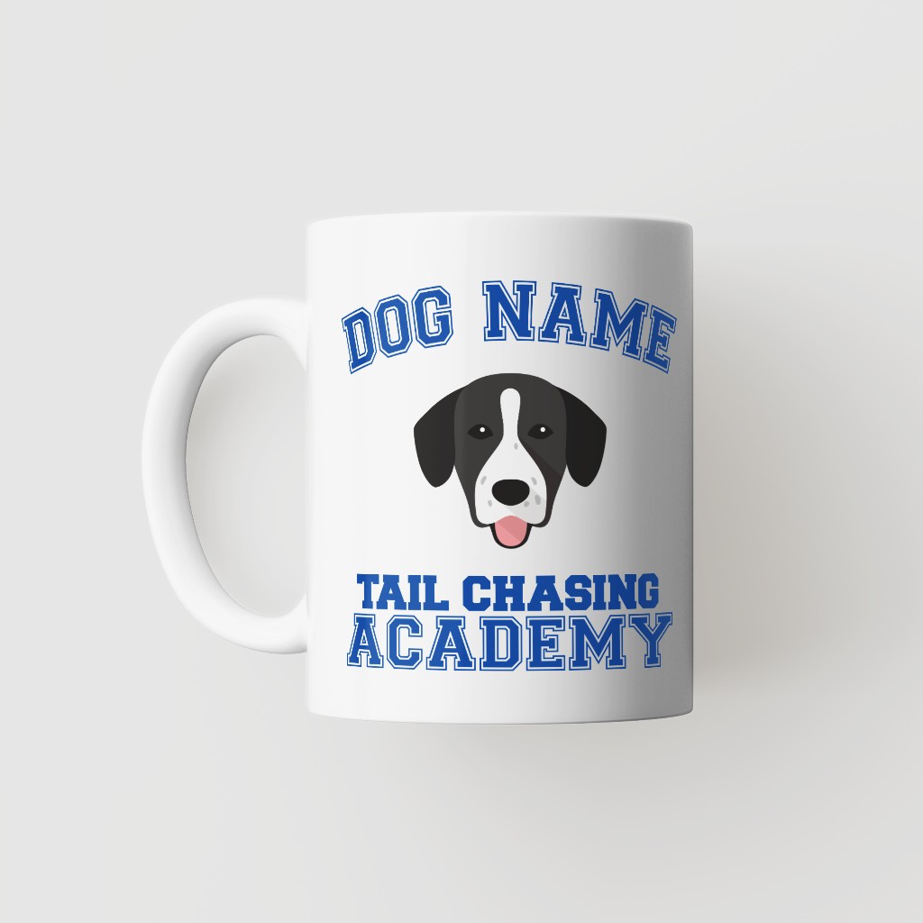 Tail Chasing Academy: Personalized {breedFullName} Mug