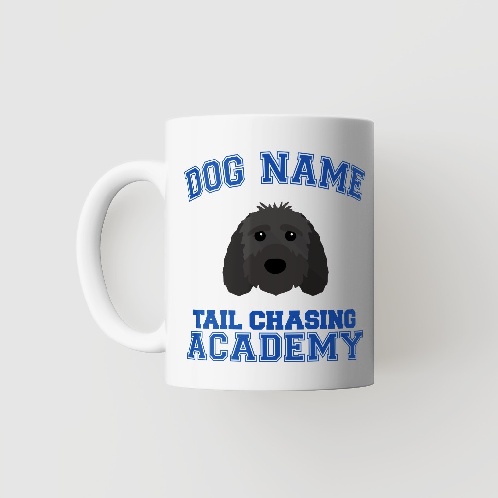 Tail Chasing Academy: Personalized {breedFullName} Mug