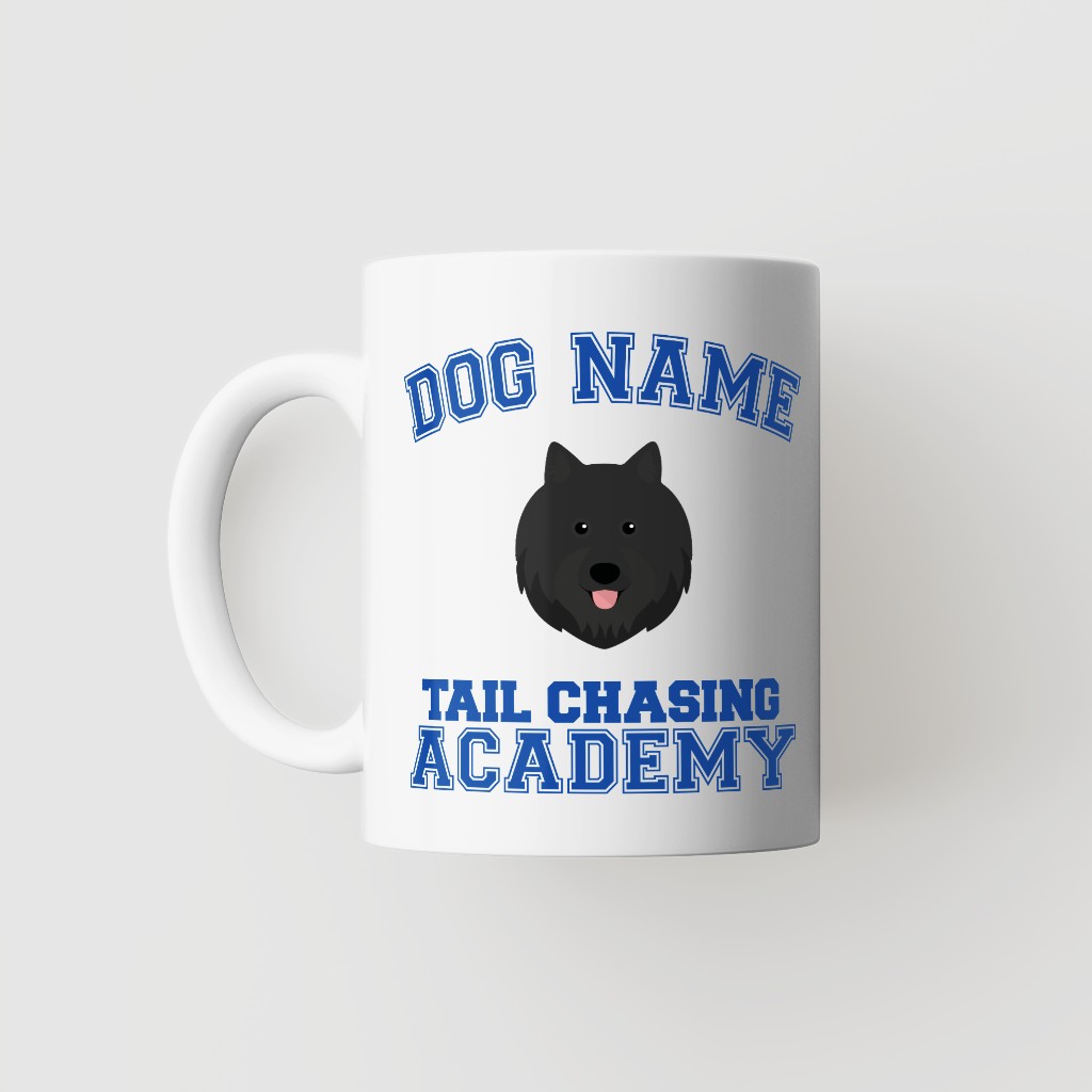 Tail Chasing Academy: Personalized {breedFullName} Mug