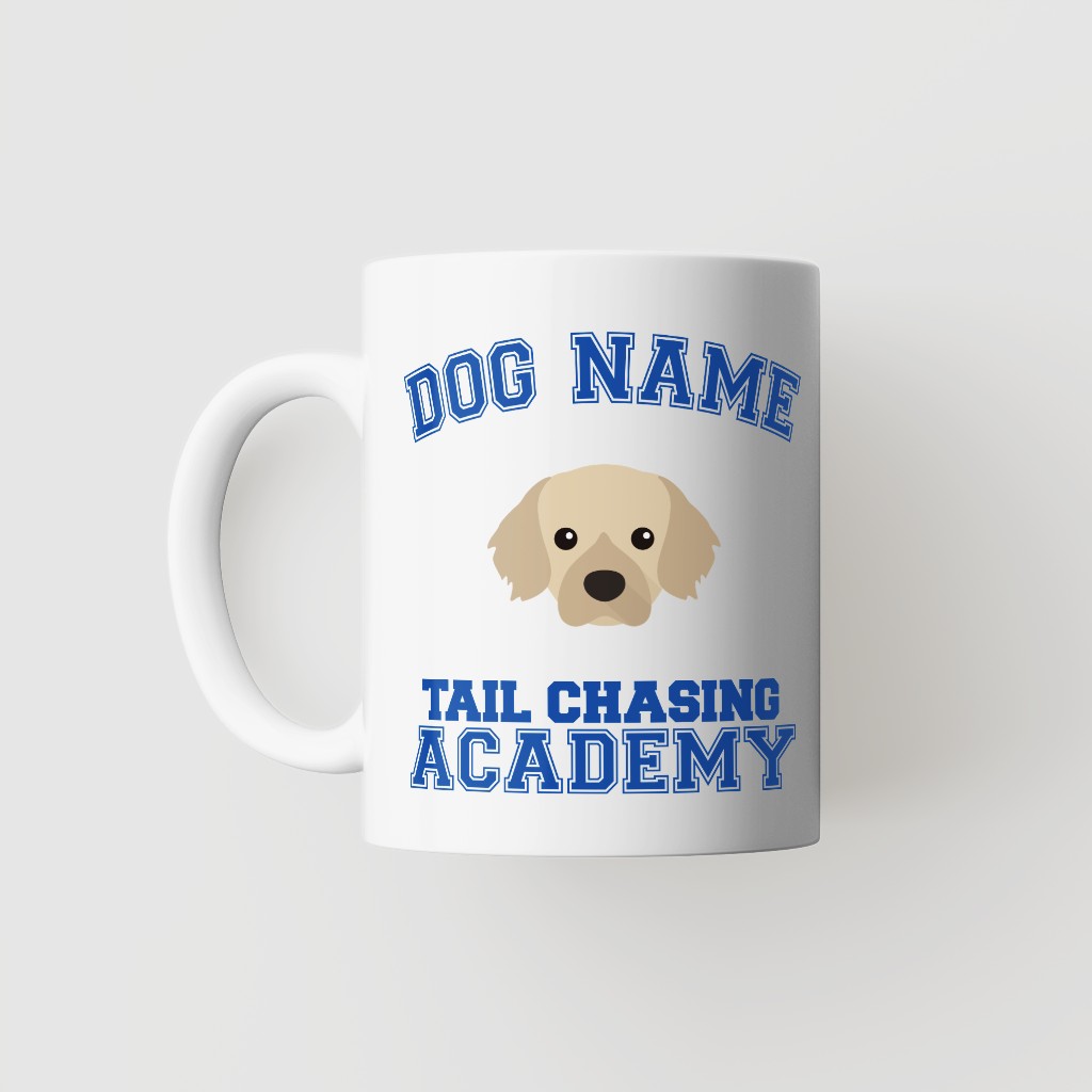Tail Chasing Academy: Personalized {breedFullName} Mug