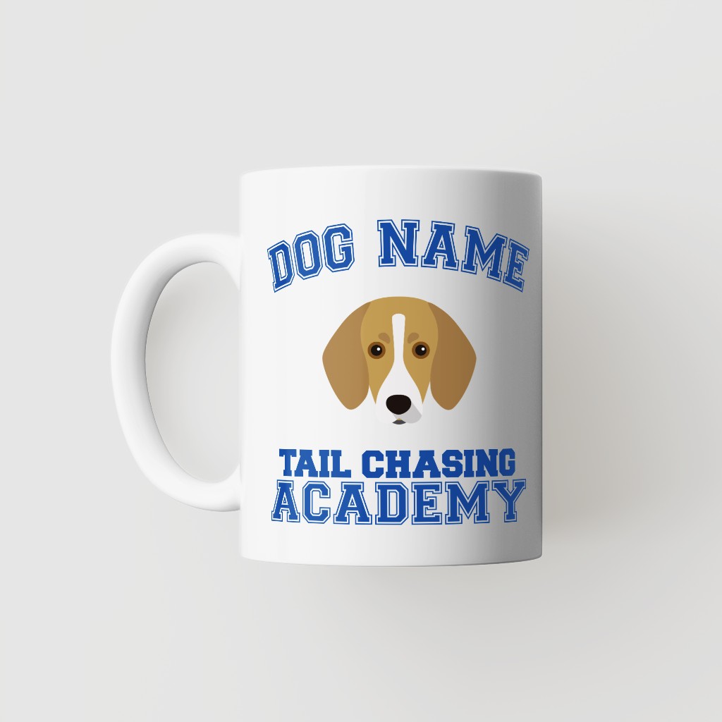 Tail Chasing Academy: Personalized {breedFullName} Mug