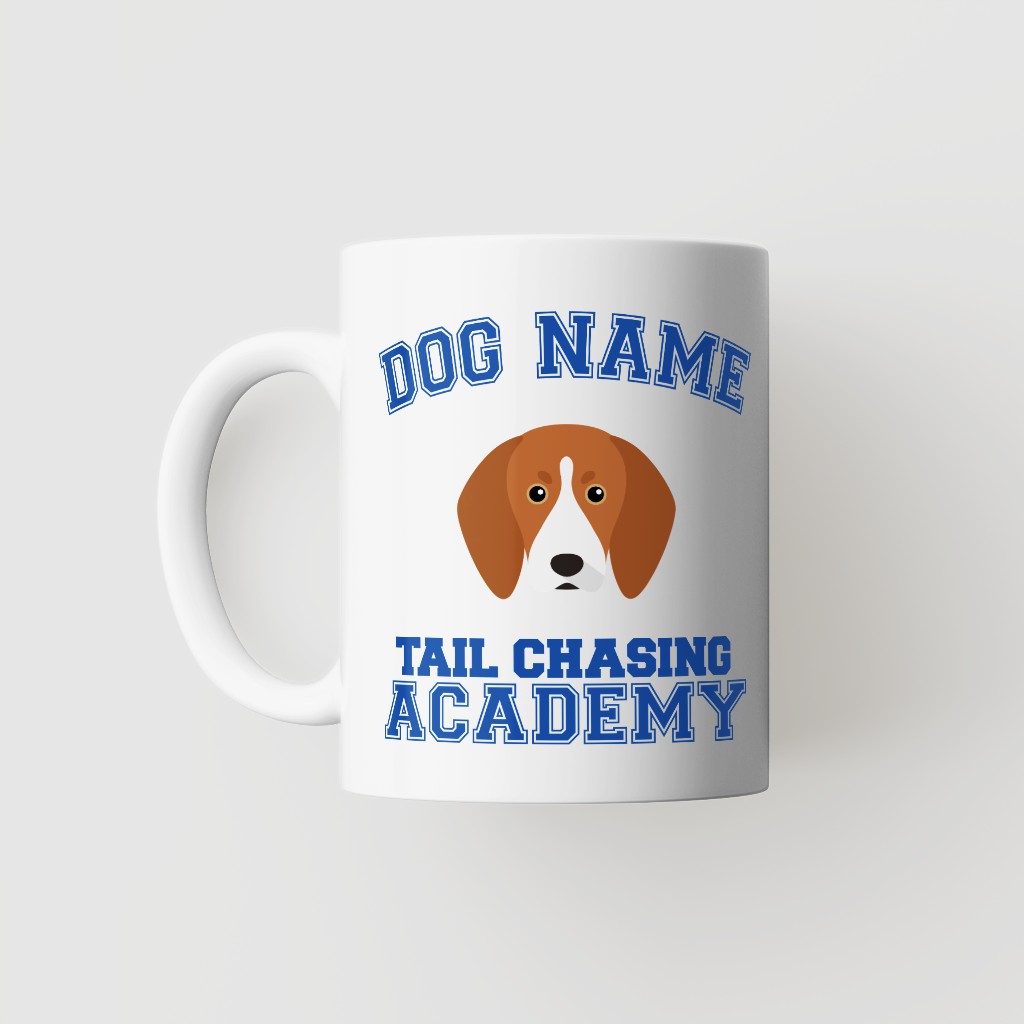 Tail Chasing Academy: Personalized {breedFullName} Mug
