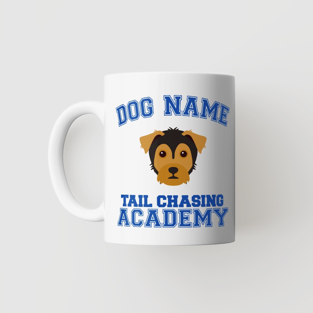Tail Chasing Academy: Personalized {breedFullName} Mug