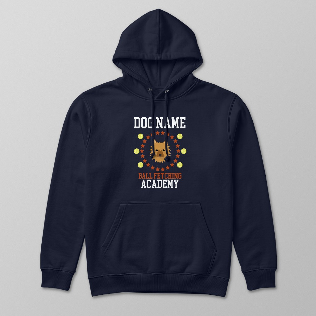 Ball Fetching Academy: Personalized {breedFullName} Hoodie