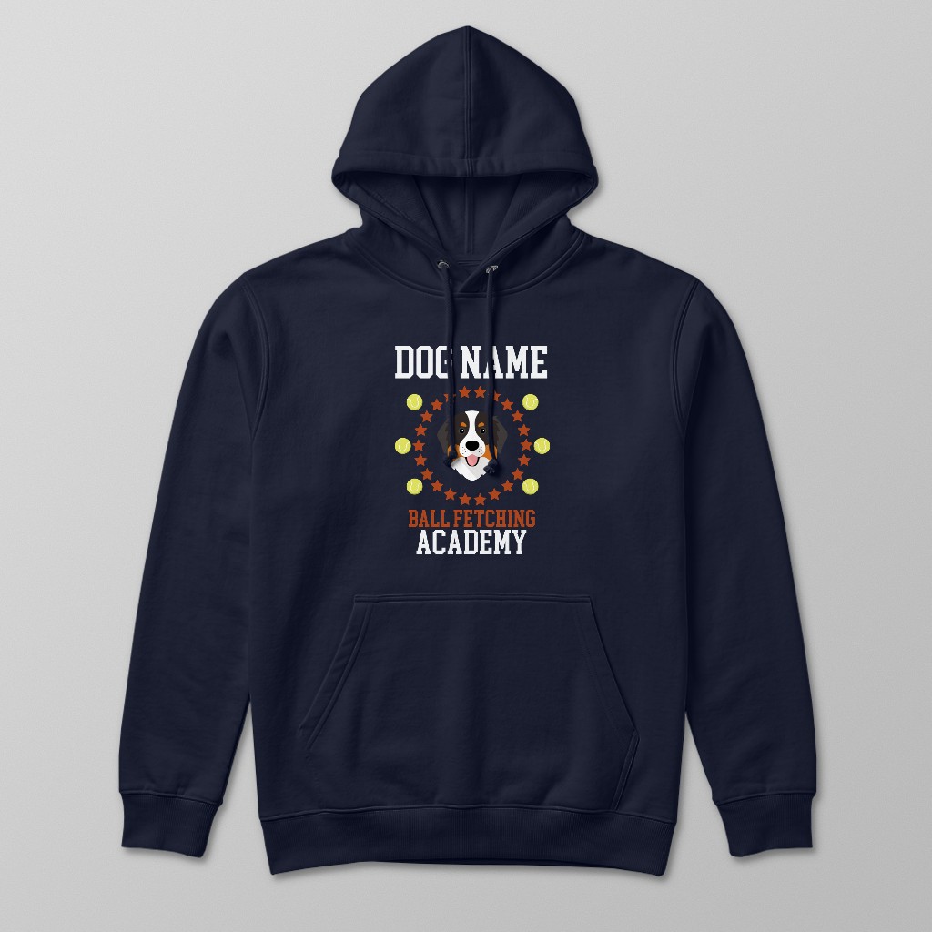 Ball Fetching Academy: Personalized {breedFullName} Hoodie