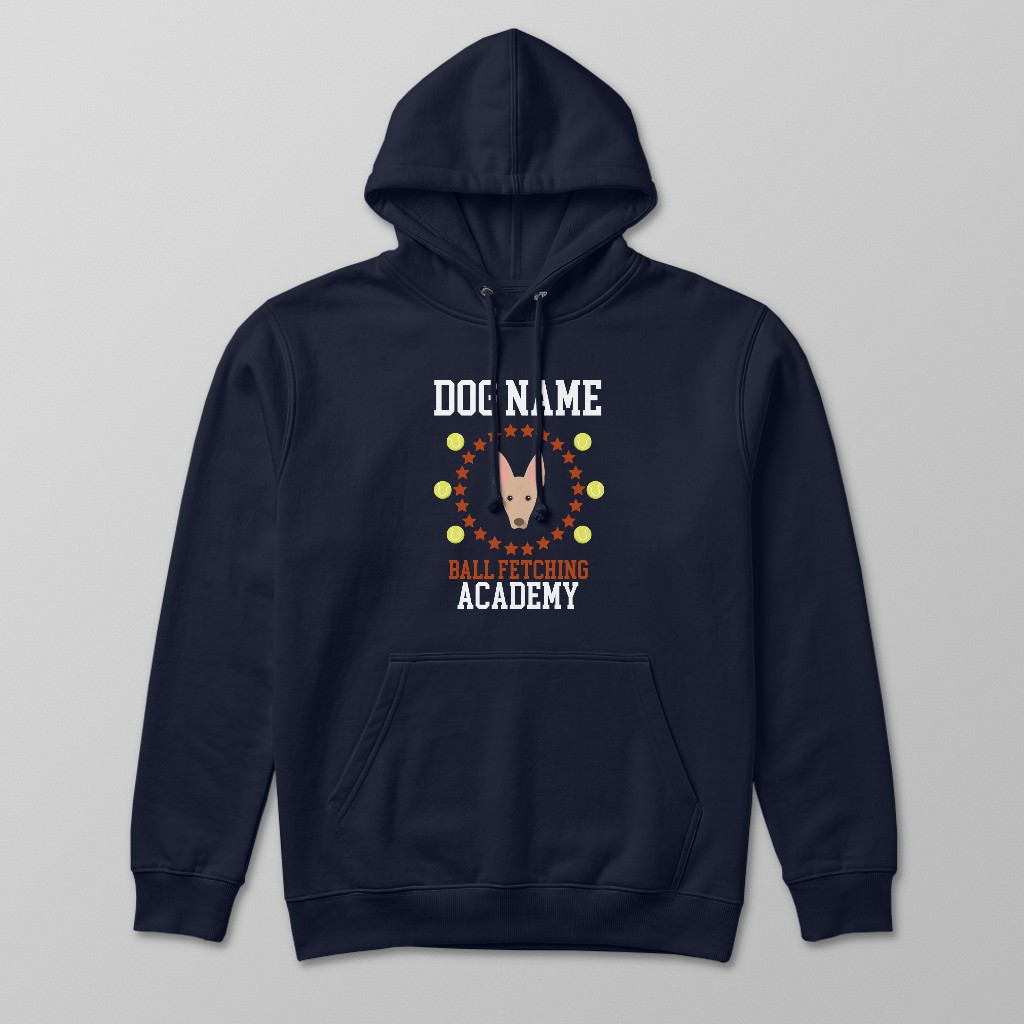 Ball Fetching Academy: Personalized {breedFullName} Hoodie