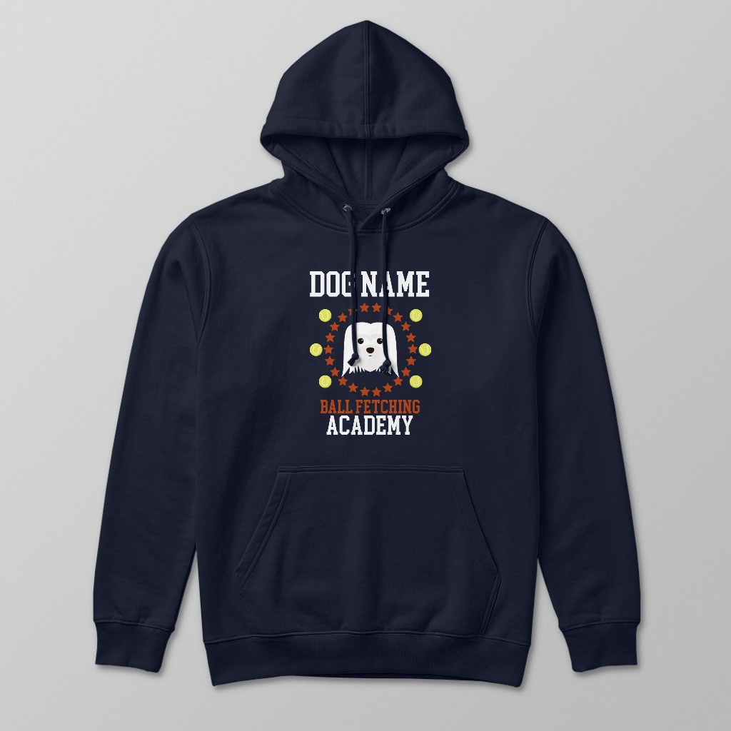 Ball Fetching Academy: Personalized {breedFullName} Hoodie
