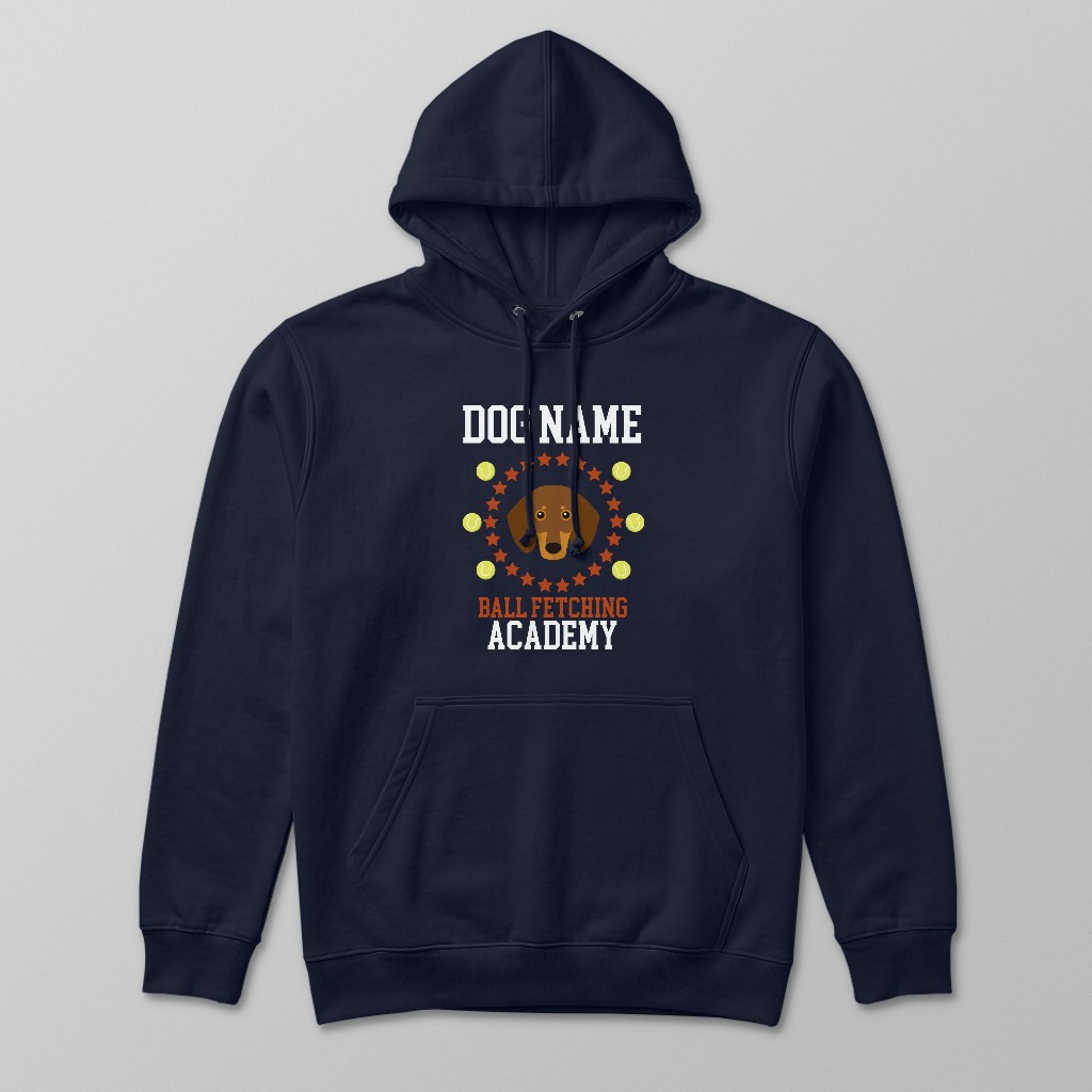 Ball Fetching Academy: Personalized {breedFullName} Hoodie