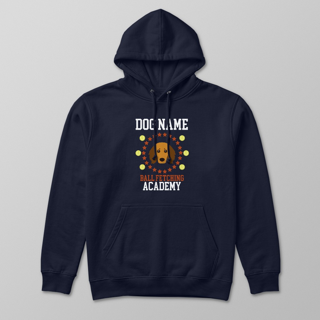 Ball Fetching Academy: Personalized {breedFullName} Hoodie