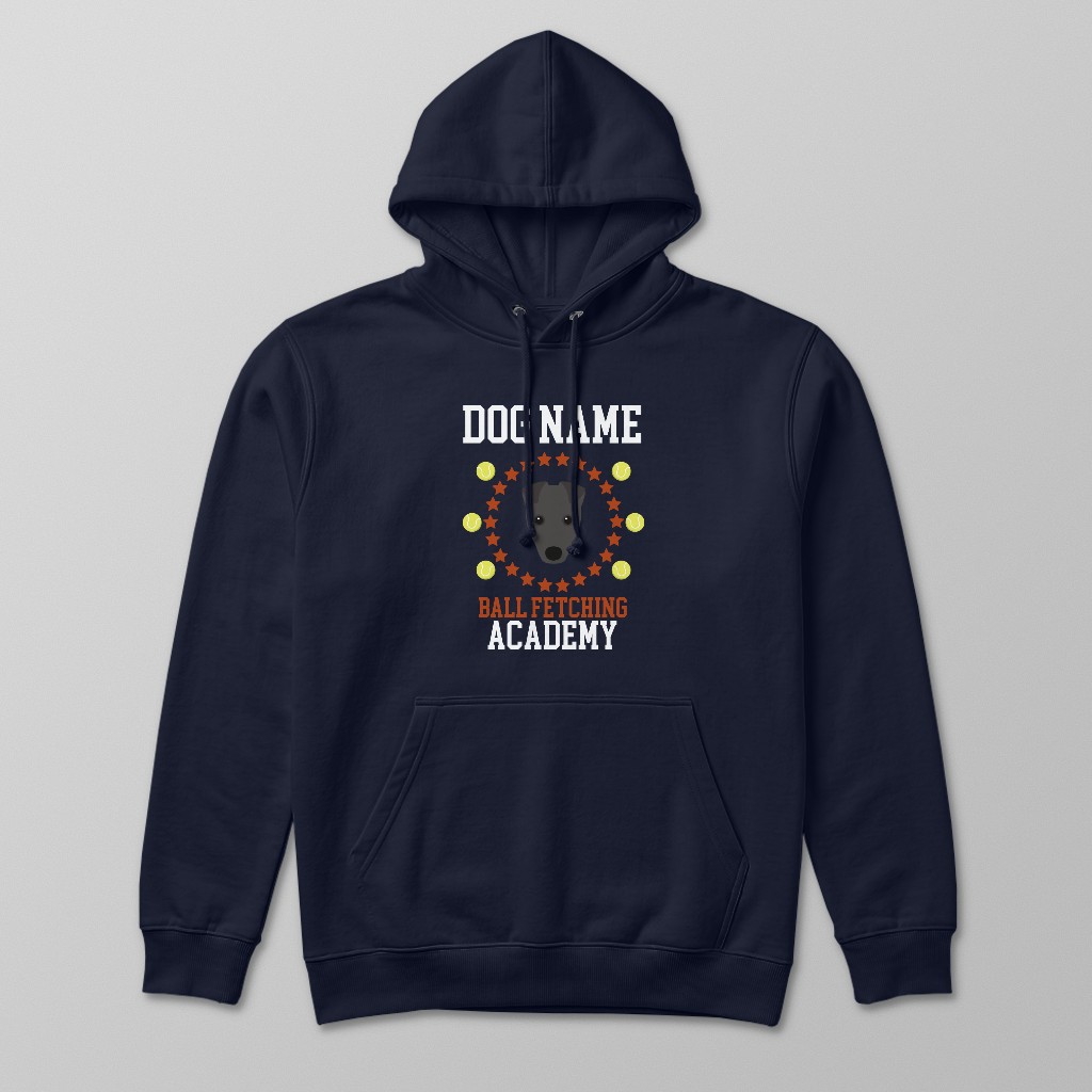 Ball Fetching Academy: Personalized {breedFullName} Hoodie