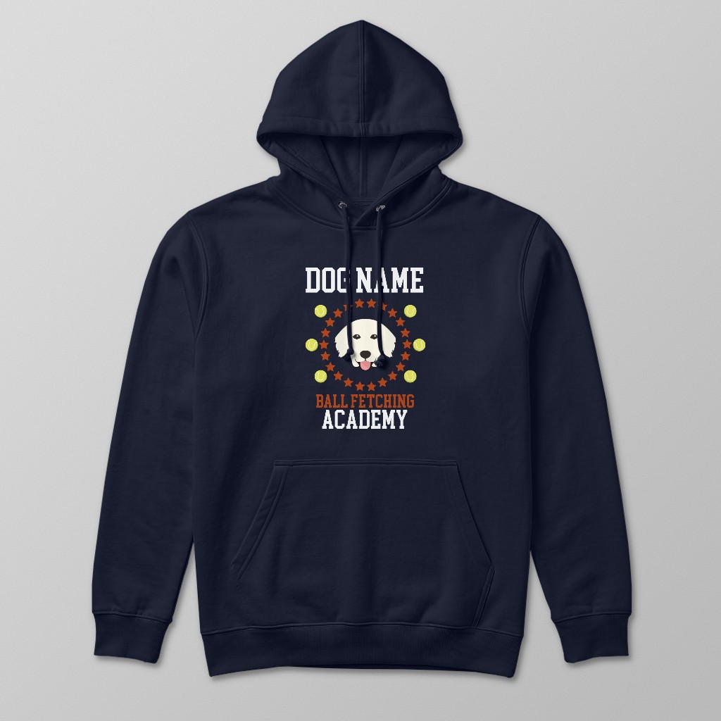 Ball Fetching Academy: Personalized {breedFullName} Hoodie