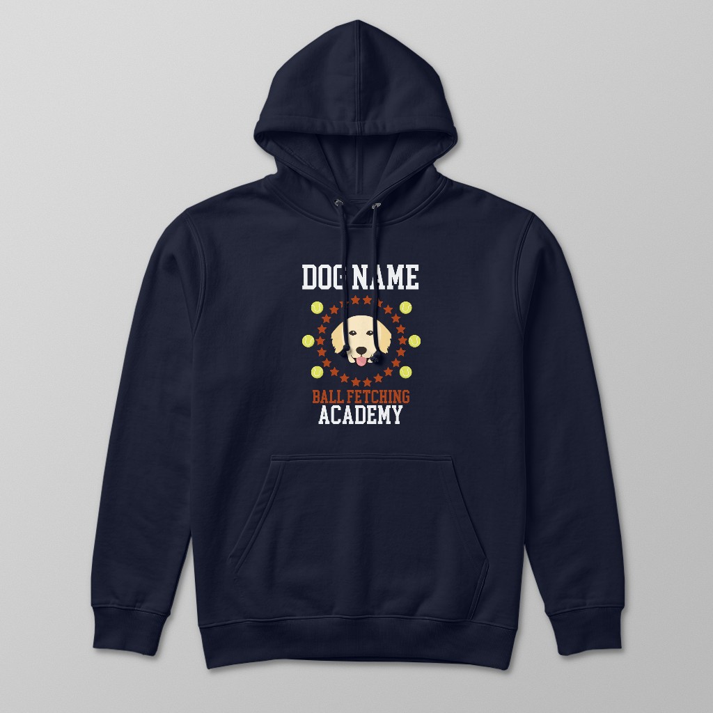 Ball Fetching Academy: Personalized {breedFullName} Hoodie