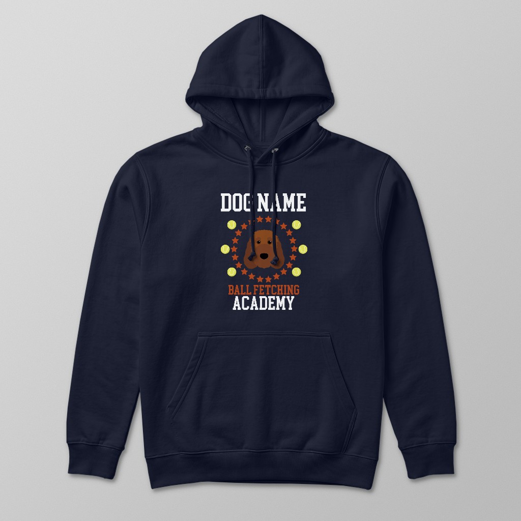 Ball Fetching Academy: Personalized {breedFullName} Hoodie